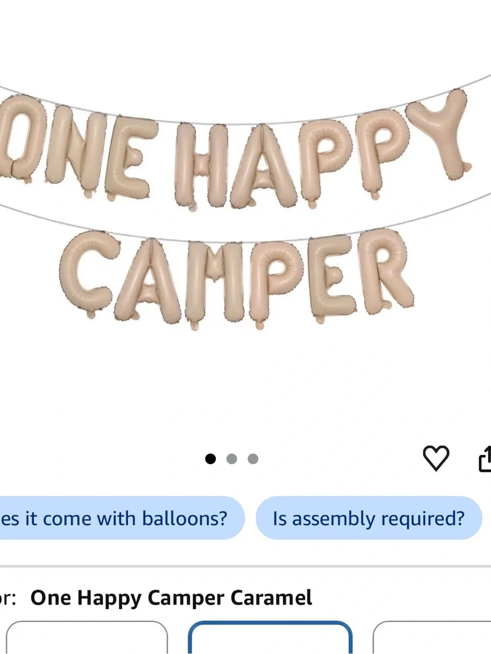 'One Happy Camper' - Party Decorations